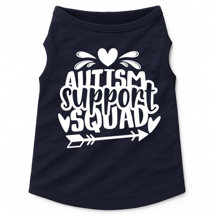 Autism Support Squad | Black / White Doggie Tank