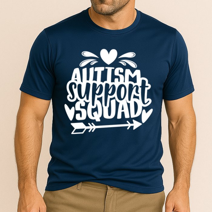 Autism Support Squad | Black / White Cooling Performance Crew T-Shirt