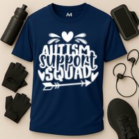 Autism Support Squad | Black / White Cooling Performance Crew T-Shirt