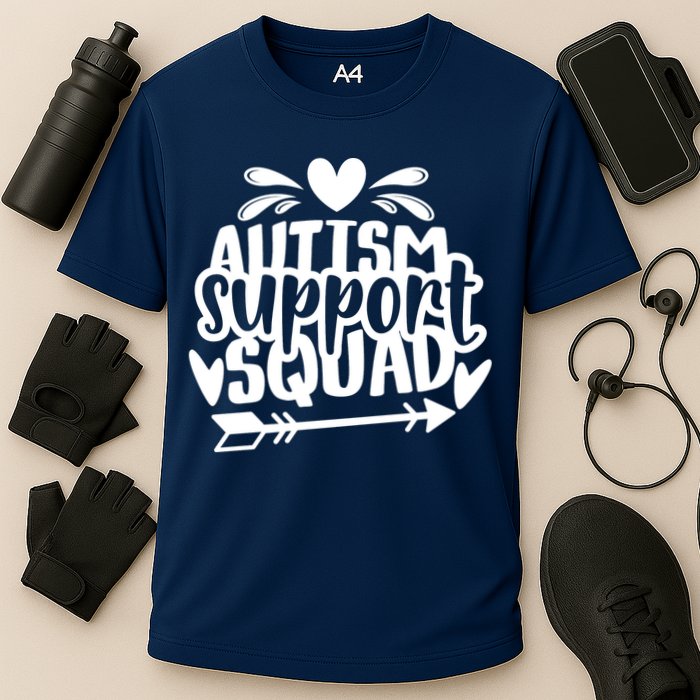 Autism Support Squad | Black / White Cooling Performance Crew T-Shirt