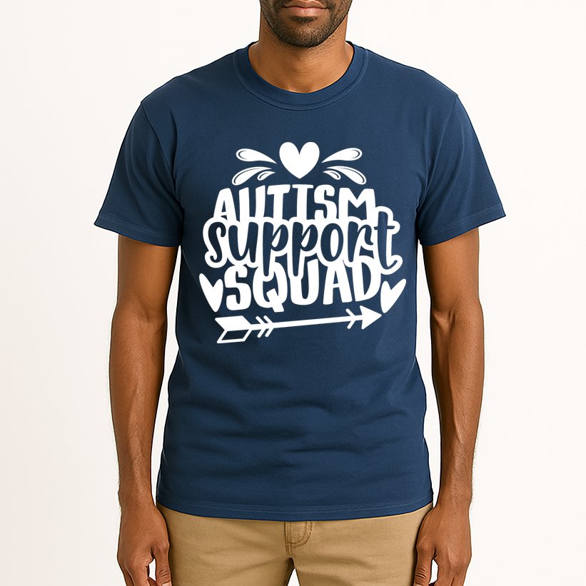 Autism Support Squad | Black / White Tall T-Shirt