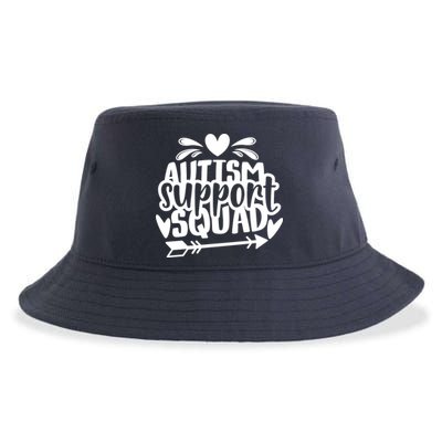 Autism Support Squad | Black / White Sustainable Bucket Hat