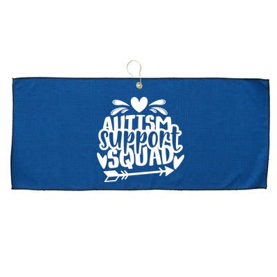 Autism Support Squad | Black / White Large Microfiber Waffle Golf Towel