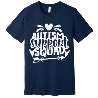 Autism Support Squad | Black / White Premium T-Shirt