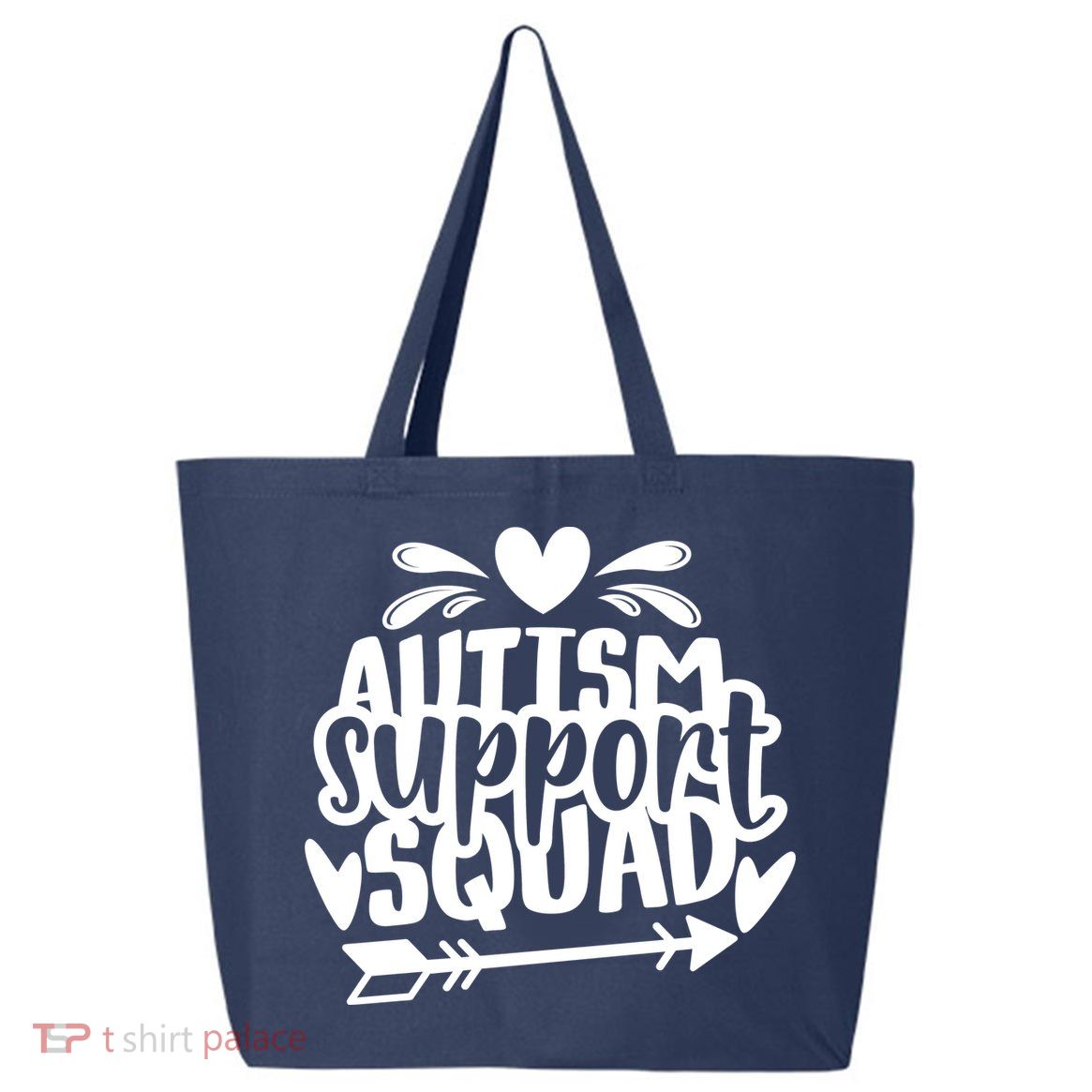 Autism Support Squad | Black / White 25L Jumbo Tote