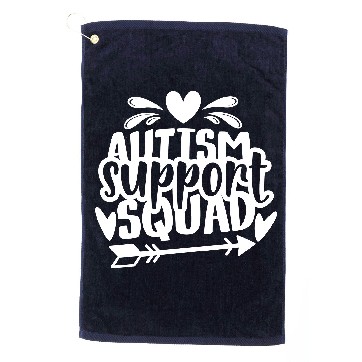 Autism Support Squad | Black / White Golf Towel