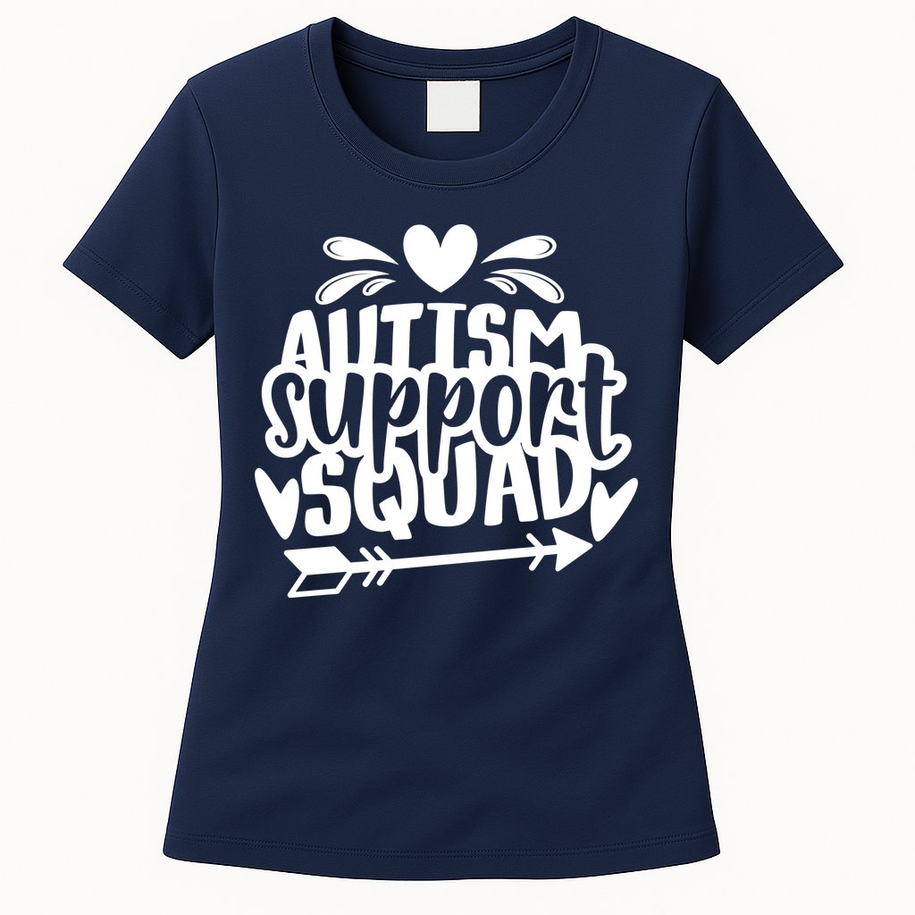 Autism Support Squad | Black / White Womens T-Shirt