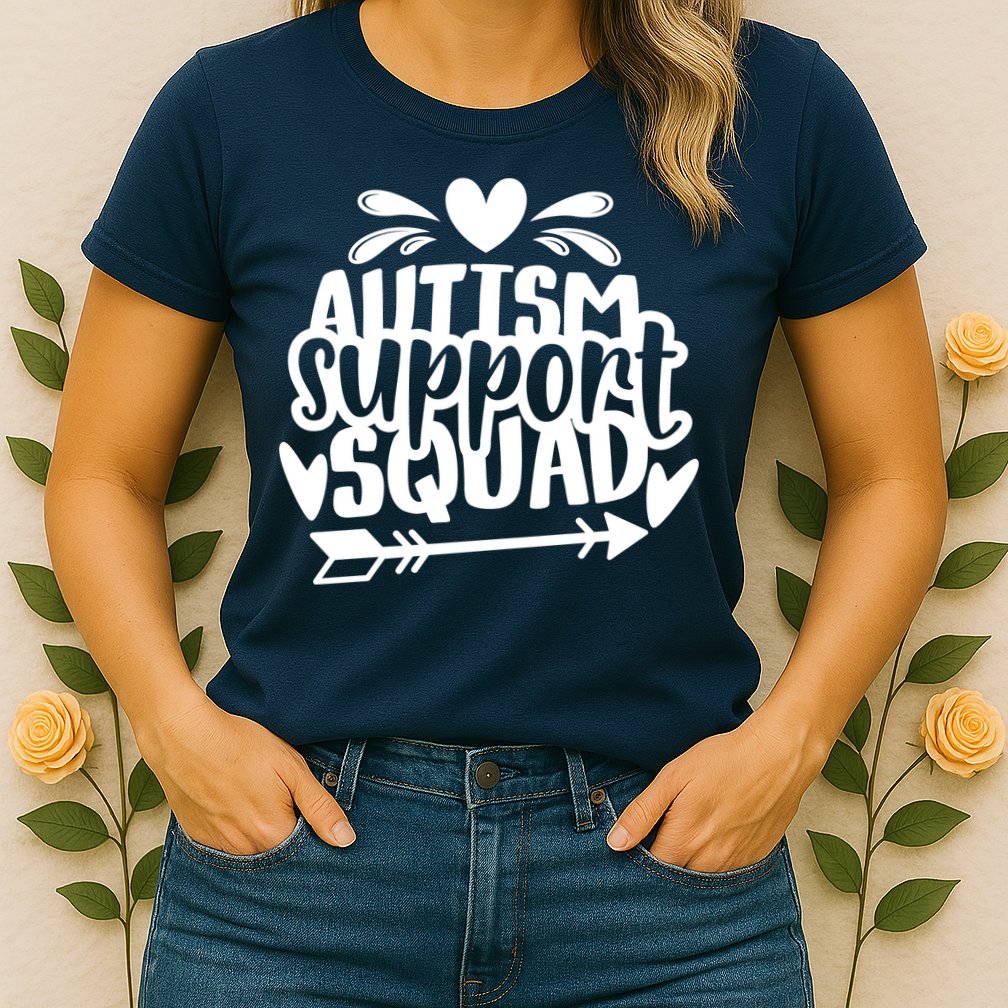 Autism Support Squad | Black / White Womens T-Shirt
