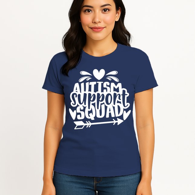 Autism Support Squad | Black / White Womens T-Shirt