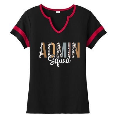 Admin Squad School Admin Assistant Principal Administrator Ladies Halftime Notch Neck Tee