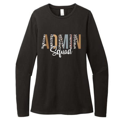 Admin Squad School Admin Assistant Principal Administrator Womens CVC Long Sleeve Shirt