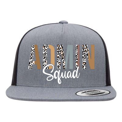 Admin Squad School Admin Assistant Principal Administrator Flat Bill Trucker Hat