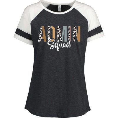 Admin Squad School Admin Assistant Principal Administrator Enza Ladies Jersey Colorblock Tee