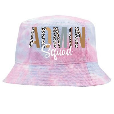 Admin Squad School Admin Assistant Principal Administrator Tie-Dyed Bucket Hat