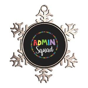 Admin Squad School Assistant Principal Crew Administrator Metallic Star Ornament