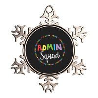 Admin Squad School Assistant Principal Crew Administrator Metallic Star Ornament