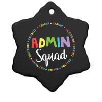 Admin Squad School Assistant Principal Crew Administrator Ceramic Star Ornament