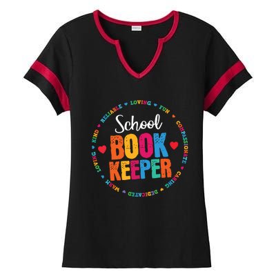 Admin Squad School Assistant Principal School Bookkeeper Ladies Halftime Notch Neck Tee