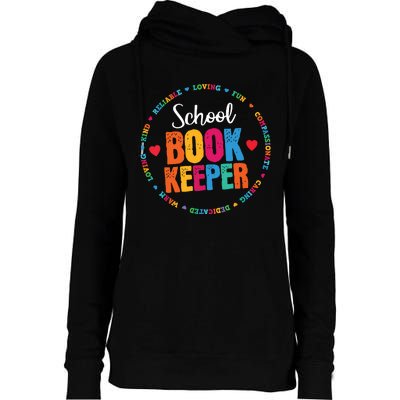 Admin Squad School Assistant Principal School Bookkeeper Womens Funnel Neck Pullover Hood