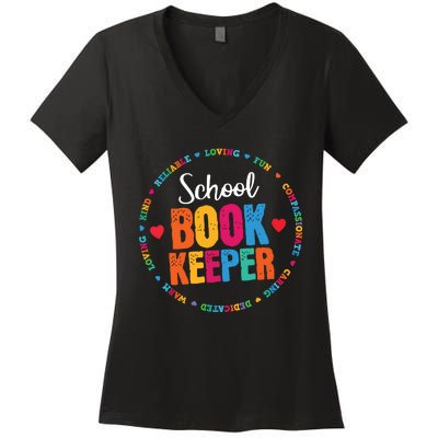 Admin Squad School Assistant Principal School Bookkeeper Women's V-Neck T-Shirt