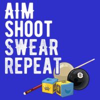 Aim Shoot Swear Repeat Cool Gift Pool Player Cool Gift Hall Shark Billiard Gift 16 in Basic Backpack