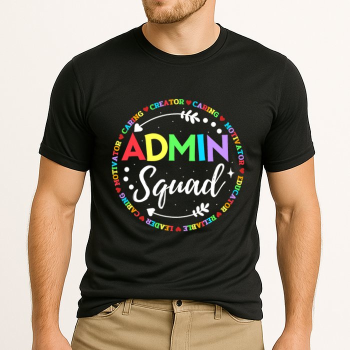 Admin Squad School Assistant Principal Administrator Crew Performance Shirt