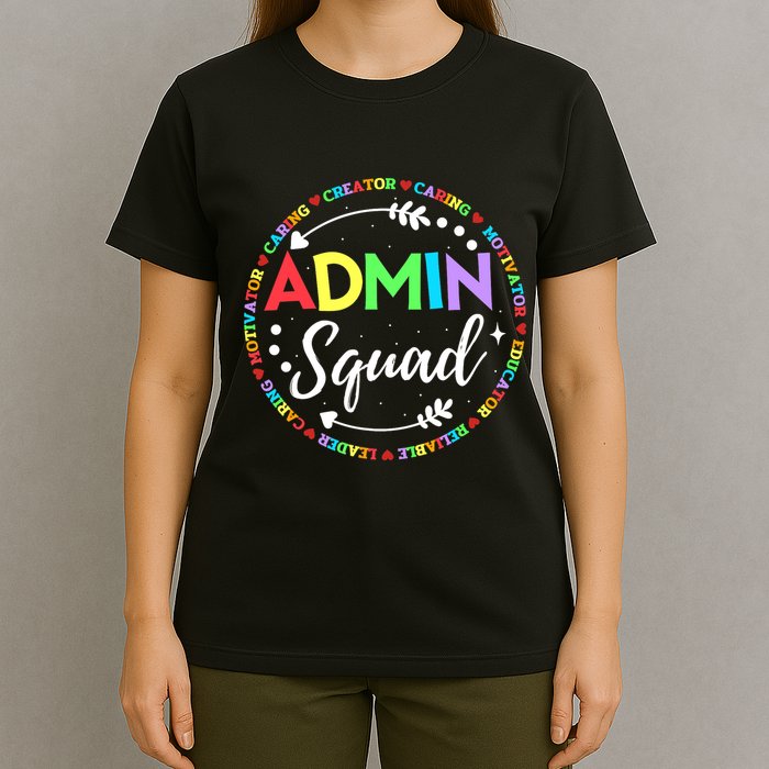 Admin Squad School Assistant Principal Administrator Crew T-Shirt