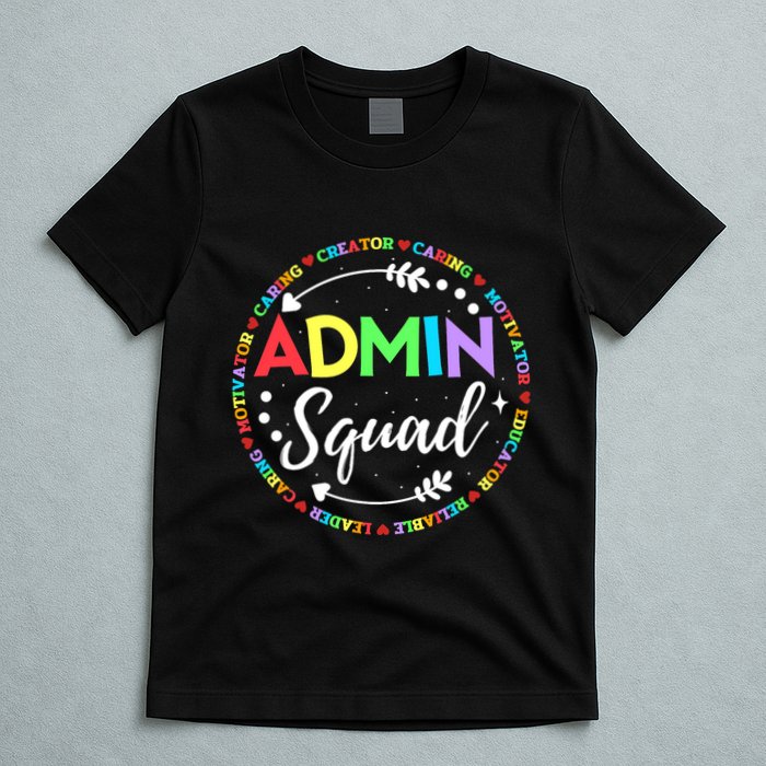 Admin Squad School Assistant Principal Administrator Crew T-Shirt
