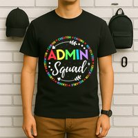 Admin Squad School Assistant Principal Administrator Crew T-Shirt