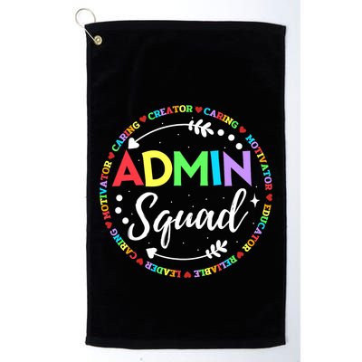 Admin Squad School Assistant Principal Administrator Crew Golf Towel