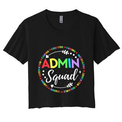 Admin Squad School Assistant Principal Administrator Crew Crop Top