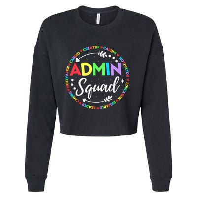 Admin Squad School Assistant Principal Administrator Crew Cropped Pullover Crew