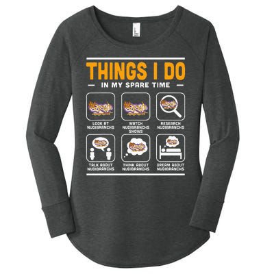 Aquarist Sea Slug Nudibranch Things I Do In My Spare Time Women's Perfect Tri Tunic Long Sleeve Shirt