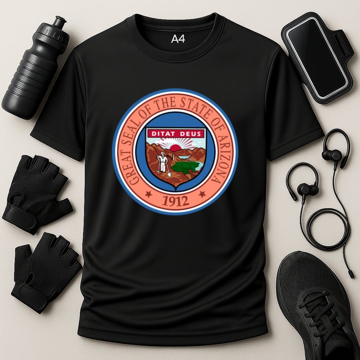 Arizona State Seal Cooling Performance Crew T-Shirt