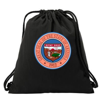 Arizona State Seal Drawstring Bag