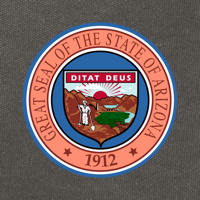 Arizona State Seal Cotton Canvas Backpack
