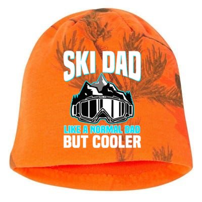 Alpine Ski Slope Downhill Skiing Dad Skier Kati - Camo Knit Beanie