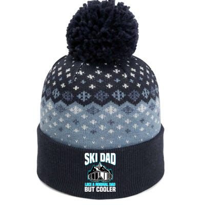 Alpine Ski Slope Downhill Skiing Dad Skier The Baniff Cuffed Pom Beanie