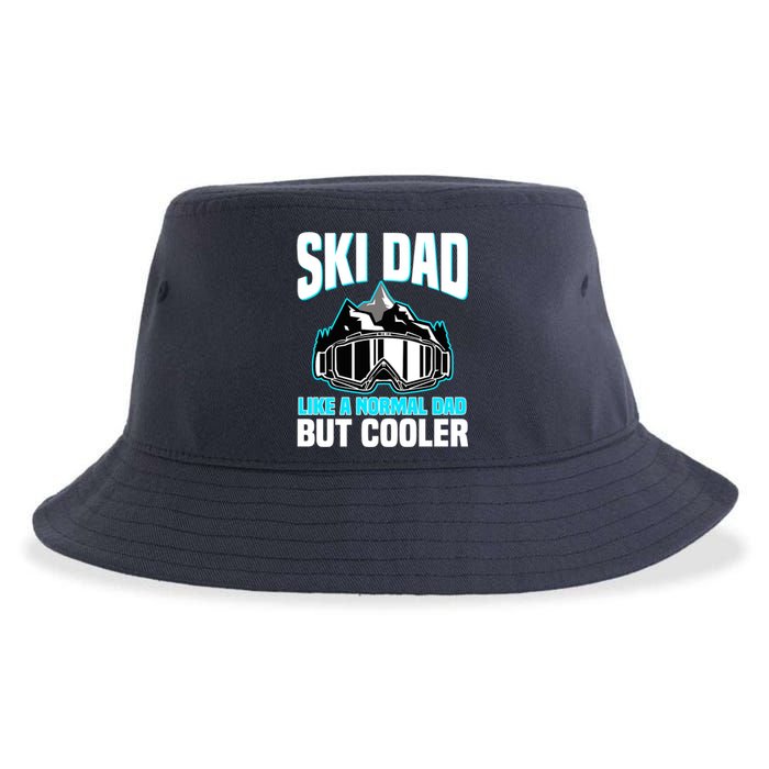 Alpine Ski Slope Downhill Skiing Dad Skier Sustainable Bucket Hat