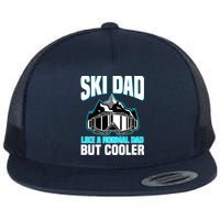 Alpine Ski Slope Downhill Skiing Dad Skier Flat Bill Trucker Hat