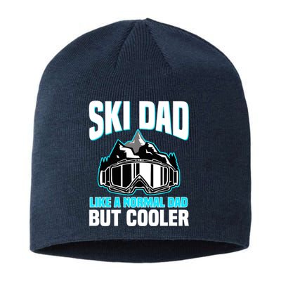 Alpine Ski Slope Downhill Skiing Dad Skier Sustainable Beanie