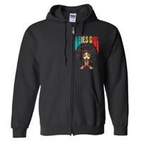 Aries She Slays & Prays March April Birthday Queens Full Zip Hoodie