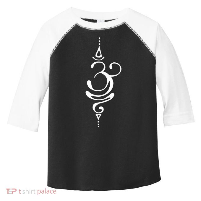 Ancient Sanskrit Symbol For Breathe Inspiration Om Yoga Great Gift Toddler Fine Jersey T-Shirt