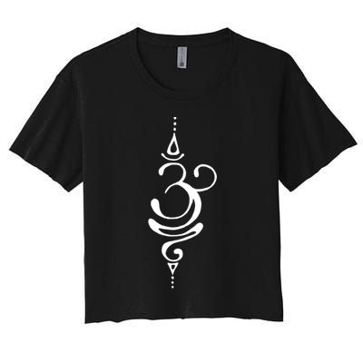 Ancient Sanskrit Symbol For Breathe Inspiration Om Yoga Great Gift Crop Top