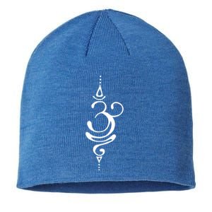 Ancient Sanskrit Symbol For Breathe Inspiration Om Yoga Great Gift Sustainable Beanie