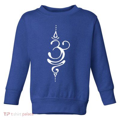 Ancient Sanskrit Symbol For Breathe Inspiration Om Yoga Great Gift Toddler Sweatshirt