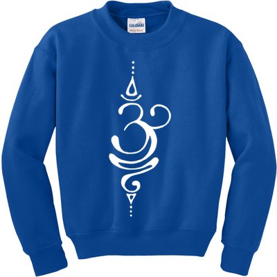 Ancient Sanskrit Symbol For Breathe Inspiration Om Yoga Great Gift Kids Sweatshirt
