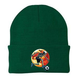 American Soccer Skeleton Halloween Boy Soccer Funny Knit Cap Winter Beanie