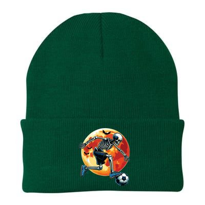 American Soccer Skeleton Halloween Boy Soccer Funny Knit Cap Winter Beanie