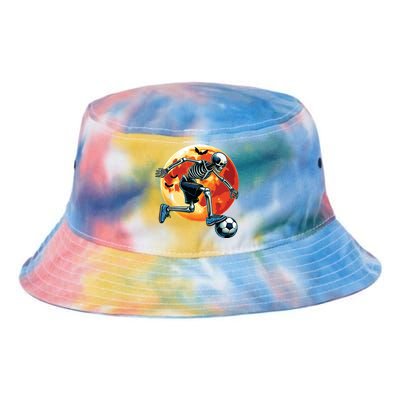 American Soccer Skeleton Halloween Boy Soccer Funny Tie Dye Newport Bucket Hat